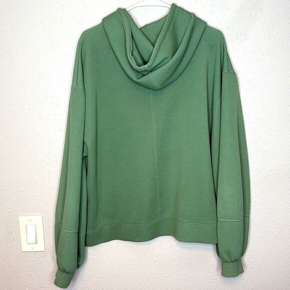 Topshop Women's Green Oversized Panel Hoodie Size XL - Picture 6 of 6